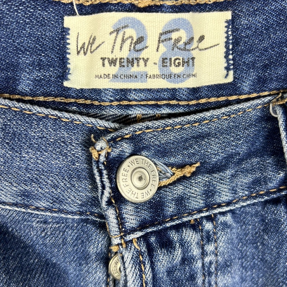 Free People Shorts Womens 28 We The Free Loving Good Vibrations Cutoff Butterfly - Picture 6 of 7